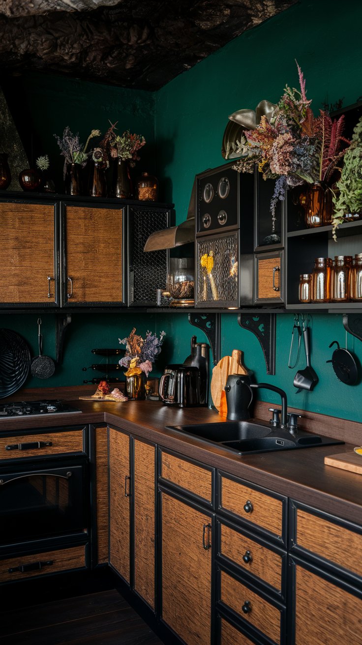 Incorporate Black and Earth Tones