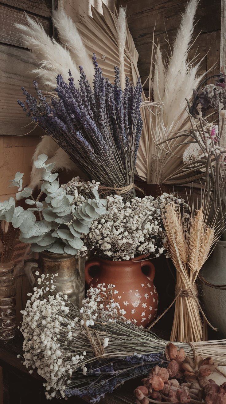 Incorporate Dried Flowers and Botanicals