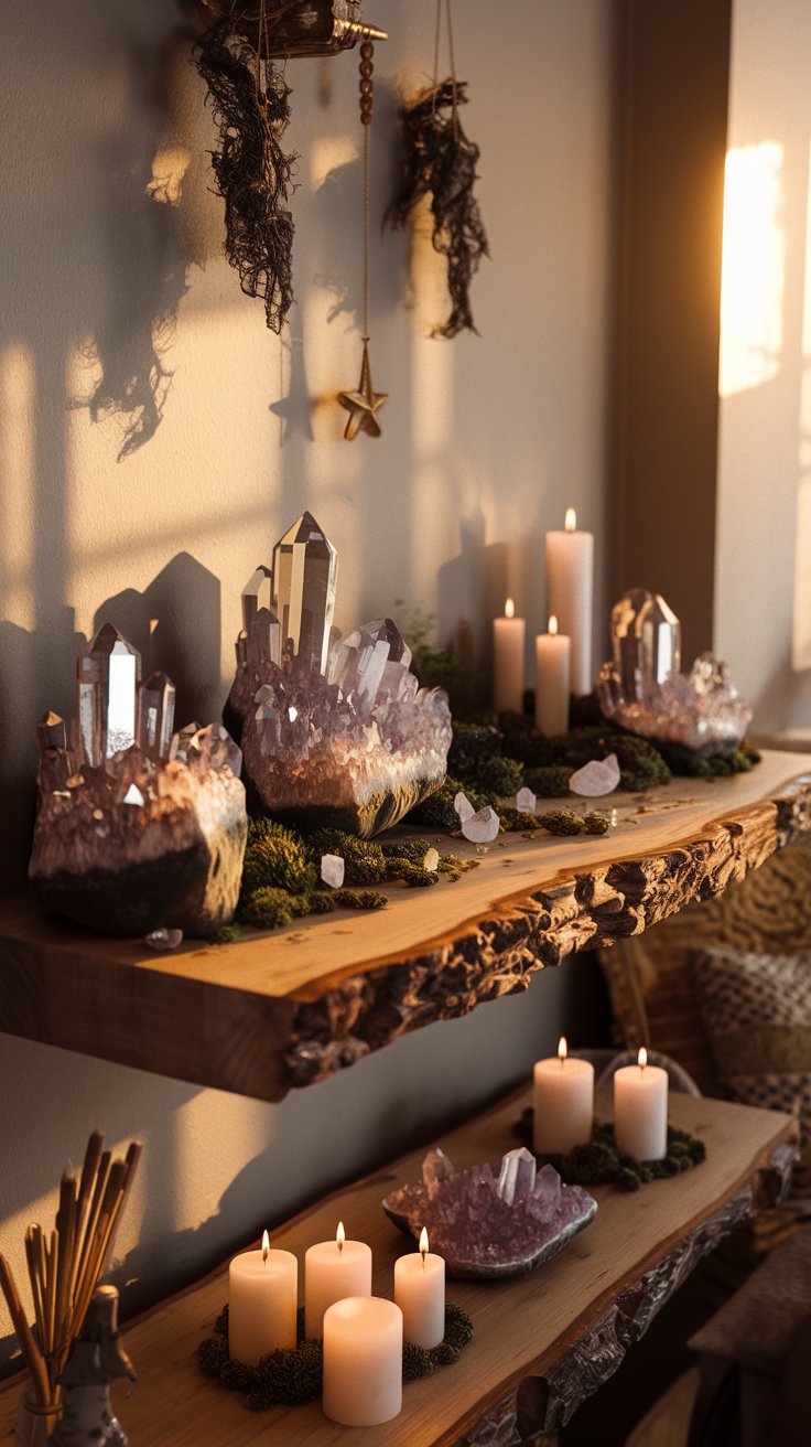 Crystal Display Altars