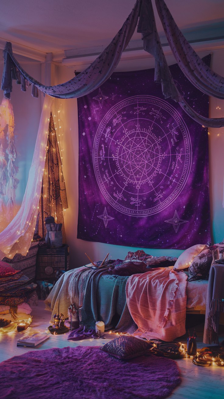 Purple Tapestry Wall Hangings