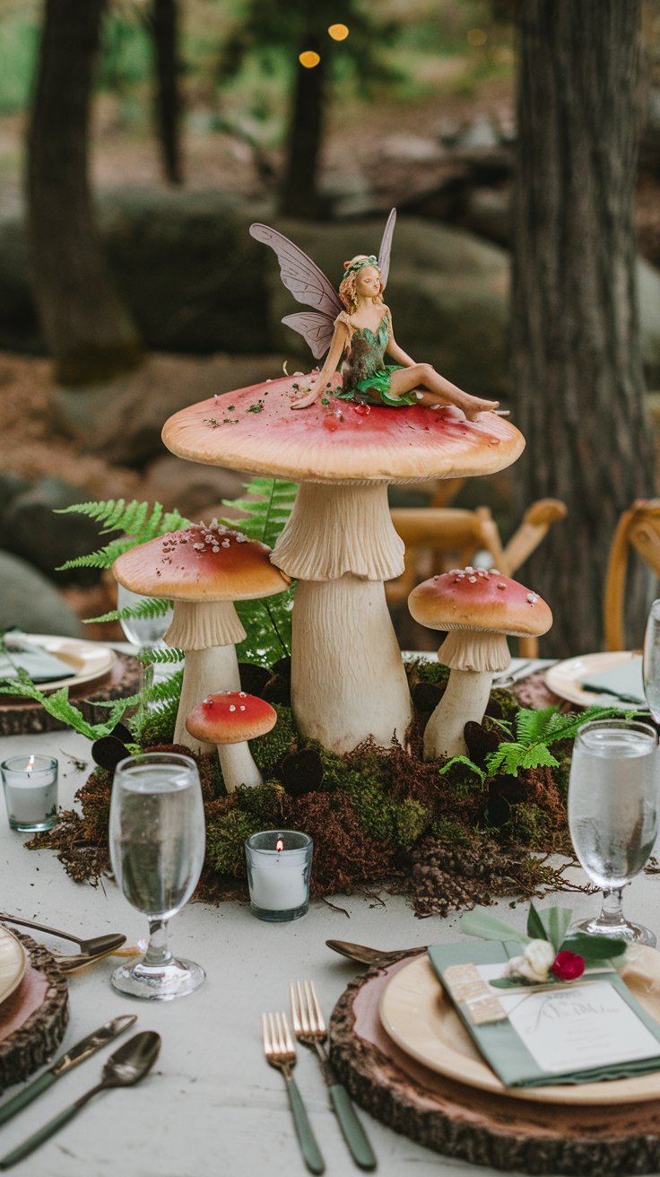 Enchanted Mushroom Centerpieces