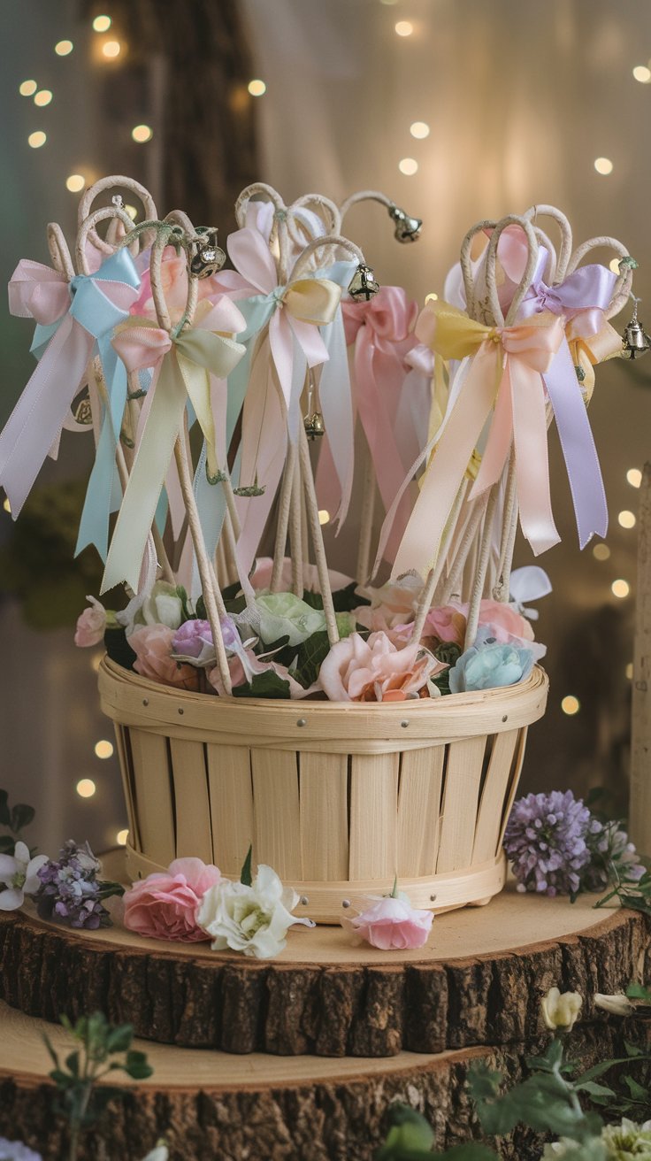 Whimsical Ribbon Wands for Guests